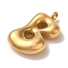 Ion Plating(IP) 304 Stainless Steel Pendants X-STAS-M017-08G-02-2