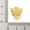 Brass Micro Pave Cubic Zirconia Peg Bails Pendants KKB-L215-039G-3