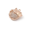 Brass Pave Cubic Zirconia Pendants LS-KK-E791-01RG-2