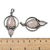 Natural Rose Quartz Pendants G-F766-04AS-02-3