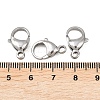 Tarnish Resistant 304 Stainless Steel Lobster Claw Clasps STAS-G035-I-4