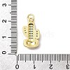 Brass Micro Pave Cubic Zirconia Pendants KK-A278-01A-02G-3