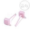 Hypoallergenic Bioceramics Zirconia Ceramic Square Stud Earrings EJEW-Z023-07A-1