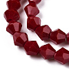 Opaque Solid Color Imitation Jade Glass Beads Strands LS-EGLA-A039-P6mm-D22-3