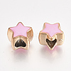 UV Plating Acrylic European Beads OACR-T005-91KC-09-2
