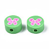 Handmade Polymer Clay Beads CLAY-N006-49-4