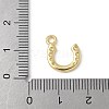 U-Shaped Brass Pendants KK-Q091-06G-3