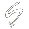 201 Stainless Steel Necklace NJEW-Q336-01H-P-1