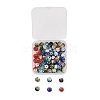 60Pcs 6 Color Handmade Polymer Clay Rhinestone Beads PORC-PH0001-38-1