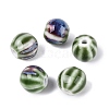 Vintage Porcelain Corrugated Beads PORC-N013-11F-1