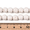 Dyed Natural Fossil Beads Strands G-T139-8mm-66A-5