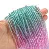 Transparent Painted Glass Beads Strands DGLA-A034-T2mm-A10-2