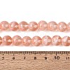 Transparent Half Spray Painted Glass Beads Strands LS-GLAA-Q110-02A-06-4