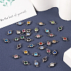  34Pcs 17 Colors 304 Stainless Steel Rhinestone Links Connectors STAS-TA0002-21-5