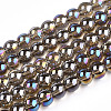 Electroplate Transparent Glass Beads Strands LS-GLAA-T032-T8mm-AB02-1