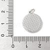 Brass Pave Natural White Shell Pendants KK-S522-13P-3