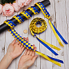 Two Tone Graduation Ribbon Leis FIND-WH0423-78C-3