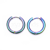 Ion Plating(IP) 304 Stainless Steel Huggie Hoop Earrings LS-EJEW-F111-20mm-Y-1