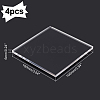 Olycraft 4Pcs Acrylic Board TACR-OC0001-06-2