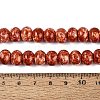 Opaque Baking Paint Glass Beads Strands GLAA-Q110-03A-12-4