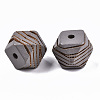 Painted Natural Wood Beads WOOD-T021-52C-05-2