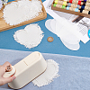 6Bags Polyester Blank Embroidery Sew on Cloth Patches PATC-PH0001-86C-3