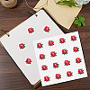 8 Sheets Plastic Waterproof Self-Adhesive Picture Stickers DIY-WH0428-068-4