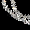 Electroplate Transparent Glass Beads Strands LS-EGLA-P061-04C-AB16-2