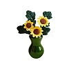 Resin Sunflower Vase Model PW-WG55261-01-1