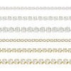  6m 6 Style Brass Rhinestone Strass Chains CHC-TA0001-04-9