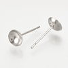 Tarnish Resistant 304 Stainless Steel Stud Earring Findings STAS-T020-4x12-2