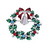 Christmas Wreath & Christmas Bell Enamel Pins WG06691-03-2