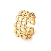 304 Stainless Steel Open Cuff Rings for Women RJEW-K309-10C-G-4