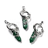 Synthetic Malachite Pointed Pendants G-I0322-03P-01-1