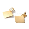 Titanium Steel Stud Earrings for Women EJEW-C110-12G-2