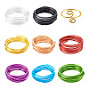 8 Roll 8 Colors Round Aluminum Wire AW-FW0001-03-1