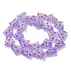 Handmade Bumpy Glass Beads Strands LAMP-F032-08M-2