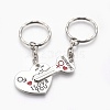 Alloy Enamel Split Pendant Keychain KEYC-JKC00170-2