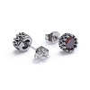 Retro 304 Stainless Steel Stud Earrings EJEW-L248-046AS-2