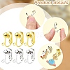 12Pcs 2 Colors Iron Clip-on Earring Findings IFIN-YW0003-68-4