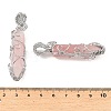 Natural Rose Quartz Pendants G-K338-28P-01-3