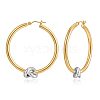 Knot Shaped Brass Hoop Earrings FS-WGE48BC-18-1
