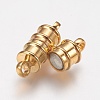 Brass Magnetic Clasps with Loops MC026-NFG-2
