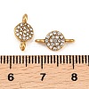 Ion Plating(IP) 304 Stainless Steel Rhinestone Connector Charms ZIRC-G157-36G-A-3