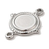 304 Stainless Steel Cabochon Connector Setting X-STAS-C110-09P-2