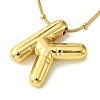 Ion Plating(IP) Initial Letter 304 Stainless Steel Pendant Necklace NJEW-R265-05G-K-1