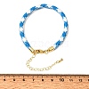 Braided Round Polyester Cord Bracelet Makings FB-CBAEDA0-01G-32-3