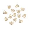 Brass Micro Pave Cubic Zirconia Cabochons MRMJ-P015-02B-LG-3