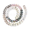 Rondelle Transparent Glass Beads Strands GLAA-T023-33B-2