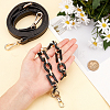 Gorgecraft 2Pcs PU Leather Bag Strap and Acrylic & CCB Plastic Link Chains Bag Handles FIND-GF0001-60-3